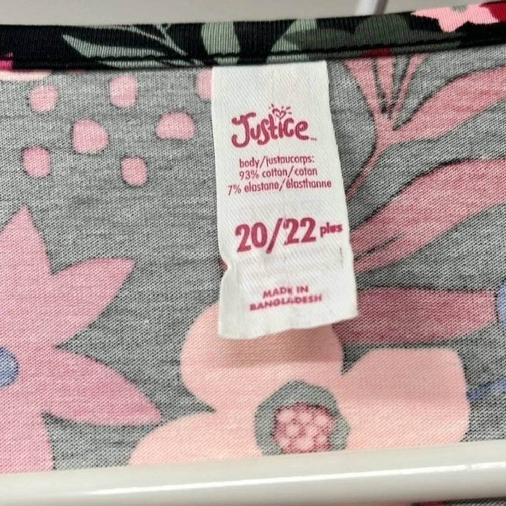 Justice floral cotton dress kids size 20‎ plus